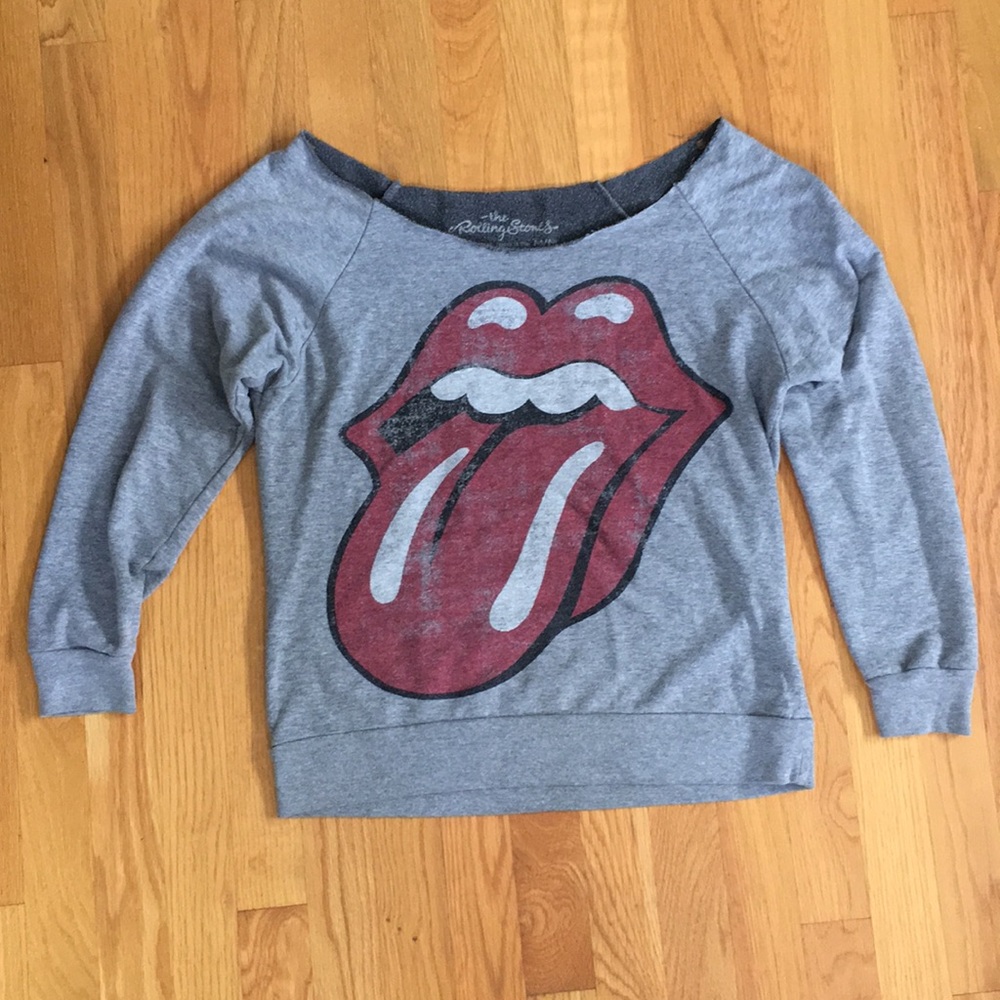 The Rolling Stones logo grey sweatshirt
